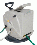 no crank automatic hose reel with a swivel base