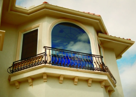Wrought-Iron Balcony Railing